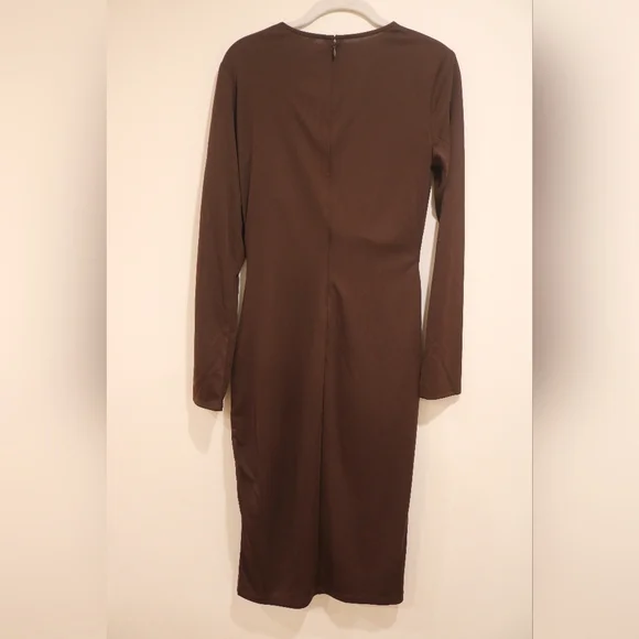 Lauren Ralph Lauren Women's Stretch Jersey Long-Sleeve Dress, Size 6 - Picture 10 of 15